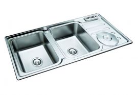 Chậu rửa chén Việt Mỹ inox H.11050AR - VD