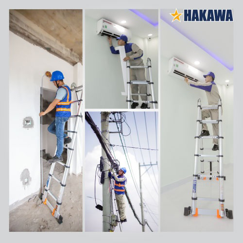 Lợi ích của thang nhôm rút đôi Hakawa
