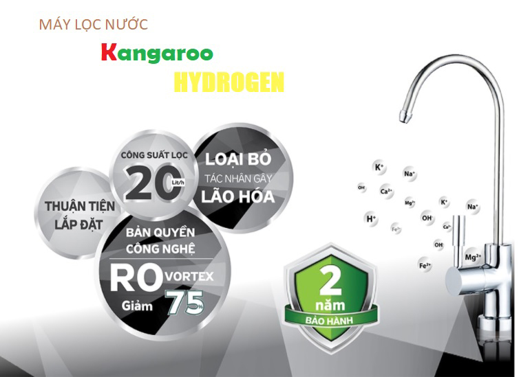 Lợi ích khi sử dụng máy lọc nước Kangaroo Hydrogen KG100HB