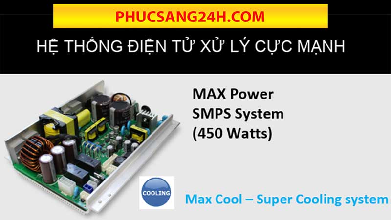 Hệ thống xử lý và làm mát cực mạnh
