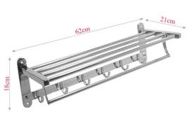 Thanh treo khăn 2 tầng inox 304 cao cấp MK10D