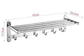 Thanh treo khăn nhà tắm 2 tầng inox 304 cao cấp MK7