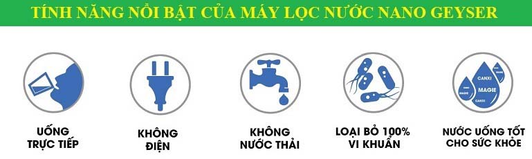 Tính năng nổi bật của máy lọc nước nano Geyser Ecotar