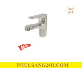 Vòi rửa lavabo nóng lạnh inox 304 Luxta L1219S