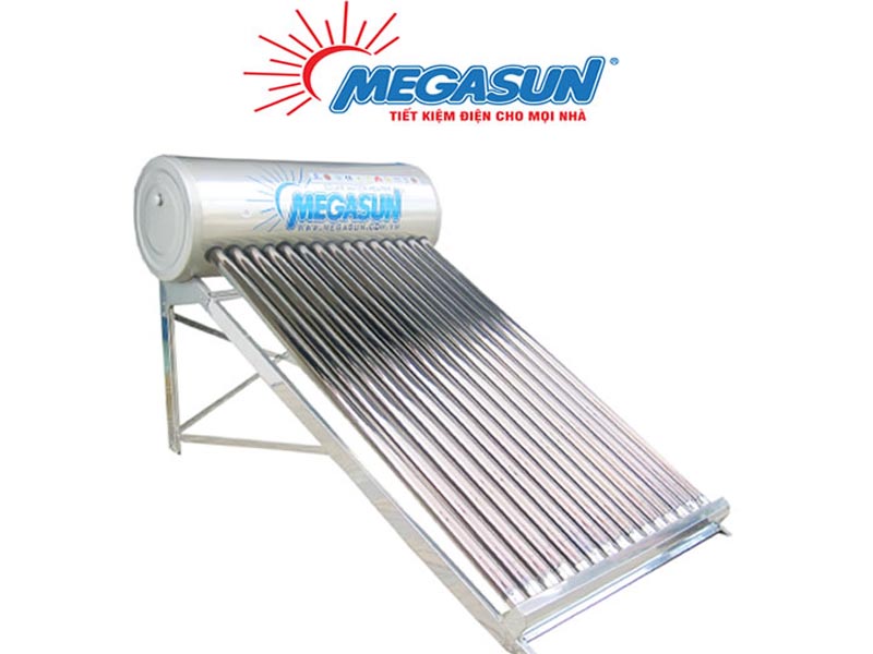 Bình nước nóng mặt trời Megasun 1815KAA-N 150L có lớp vỏ bồn sáng bóng