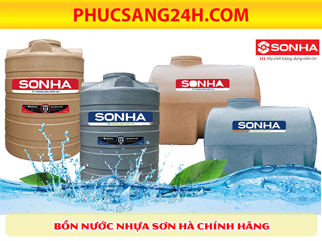 Bồn nước nhựa vân đá Sơn Hà chính hãng giá rẻ tại Phucsang24h.com