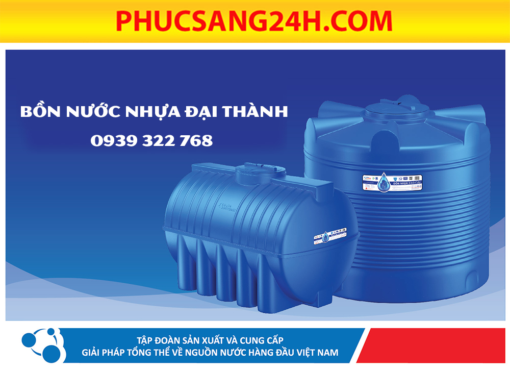 Phucsang24h.com - Địa chỉ mua bồn nước nhựa Đại Thành uy tín nhất HCM