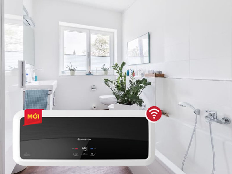 Công nghệ Wifi thông minh của bình nước nóng gián tiếp Ariston Slim2 Lux-D WIFI 20 lít