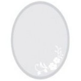 Gương soi nhà tắm oval hoa văn GS06