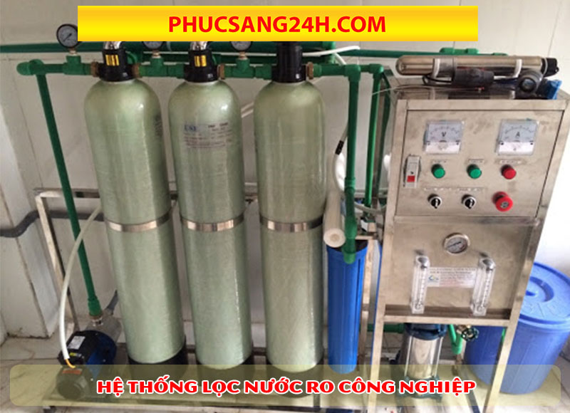 hệ thống máy lọc nước tinh khiết công nghiệp 500l/h