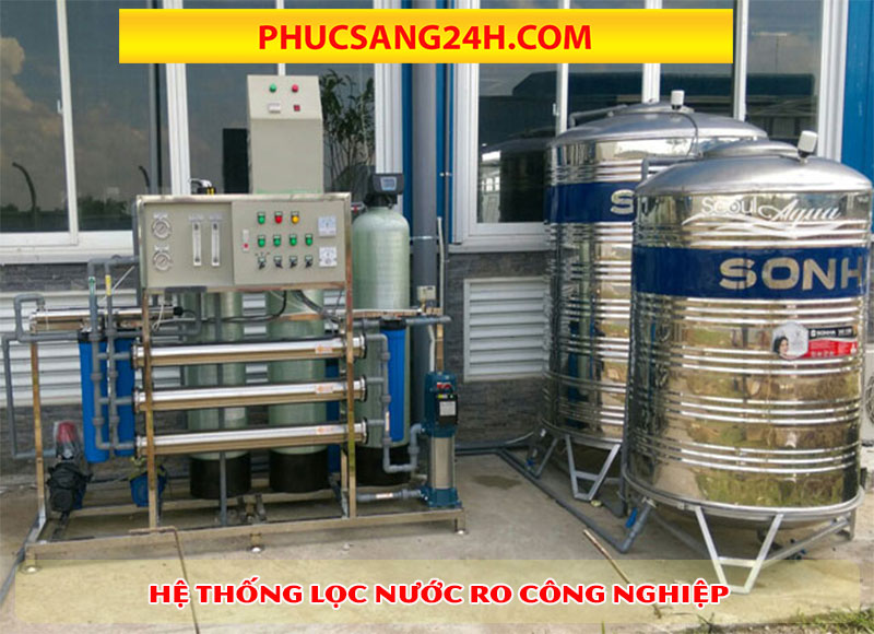 Hệ thống máy lọc nước tinh khiết công nghiệp RO 1000l/h