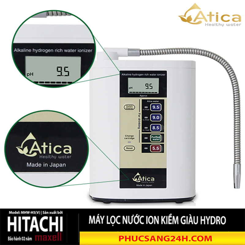 Máy lọc nước ion kiềm Atica MHW - H5(V)