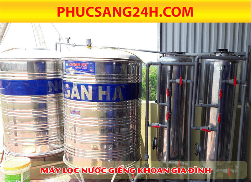 Hệ thống xử lý nước giếng khoan nhiễm phèn của Phucsang