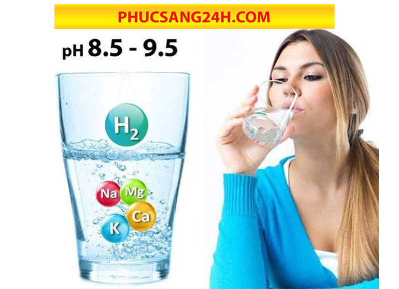 Nước Kangen có pH 8.5 – 9.5 giúp trung hòa lượng axit dư thừa trong cơ thể