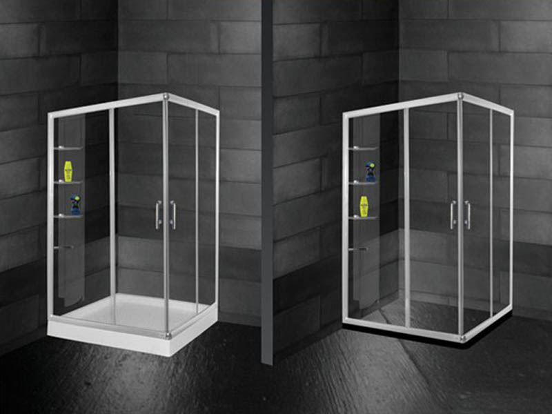 Phòng tắm kính Euroca SR-CN thiết kế với 4 loại chất liệu chân đế khác nhau