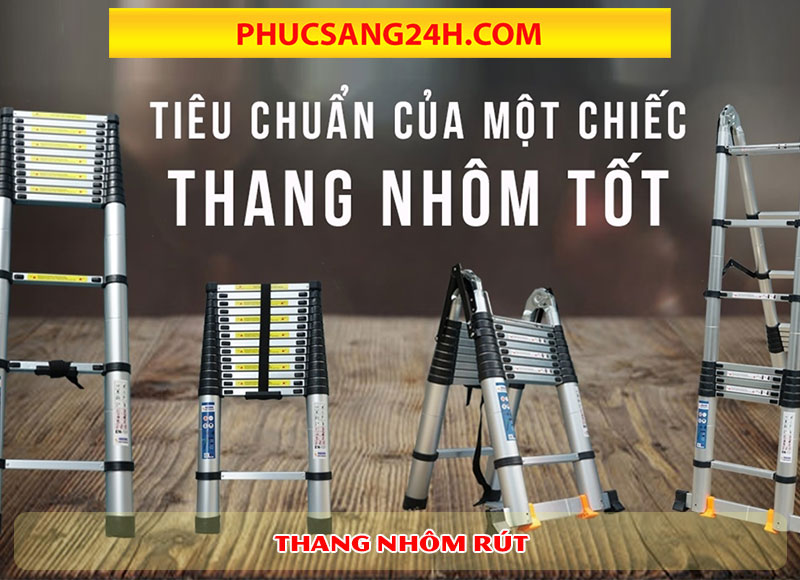 Tiêu chuẩn khi chọn mua thang nhôm rút giá rẻ quận Bình Tân