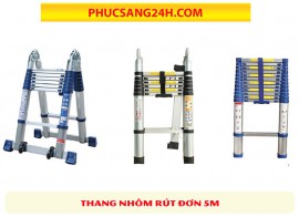 GIỚI THIỆU VỀ SẢN PHẨM THANG NHÔM RÚT ĐƠN 5M GIÁ RẺ HIỆN NAY