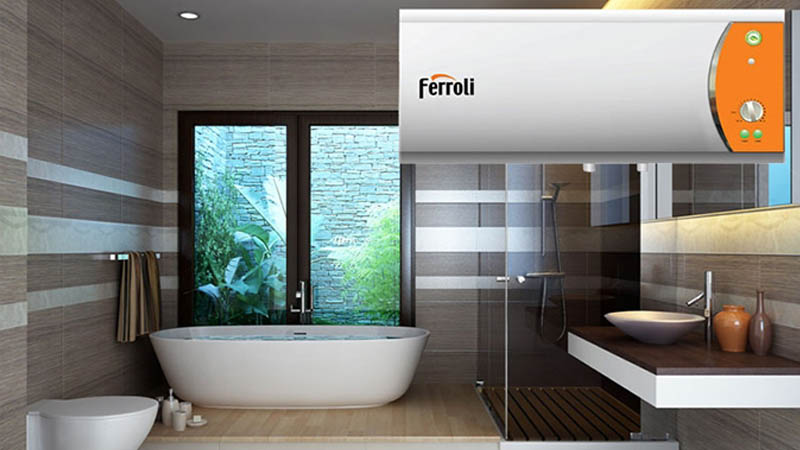 Thiết kế nút xoay của bình nước nóng Ferroli gián tiếp Verdi TE 20L